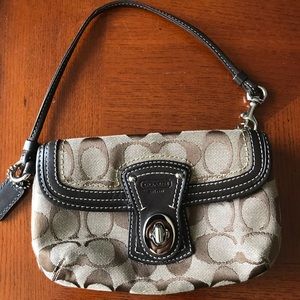 Coach Brown wristlet